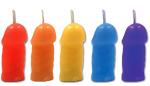 Rainbow Pecker Mini Bachelorette Party Candles